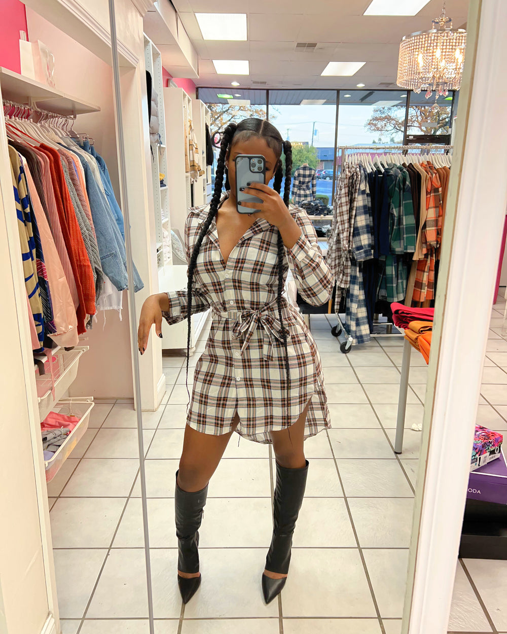 Everything Plaid Mini Dress