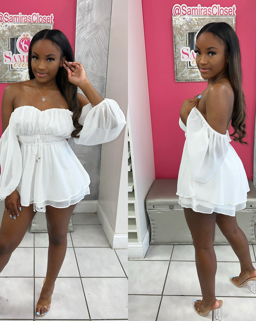 Such A Lady Romper-White