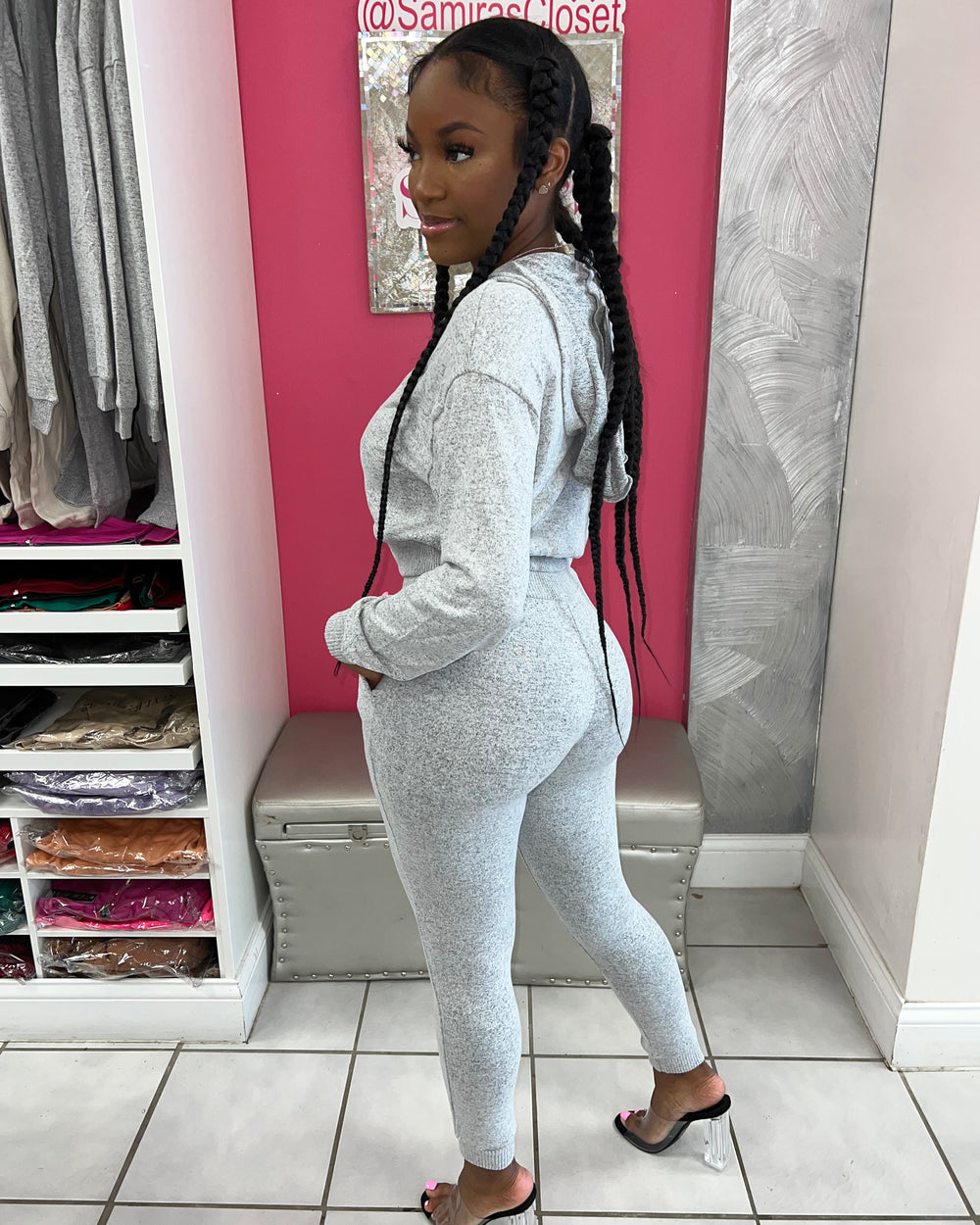 So Cozy Set- Heather Grey