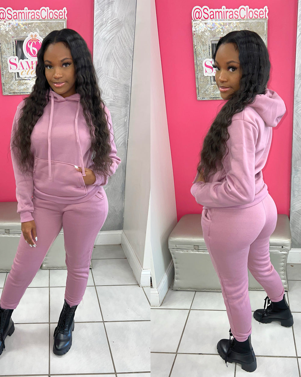 Around The Way Jogger Set-Mauve