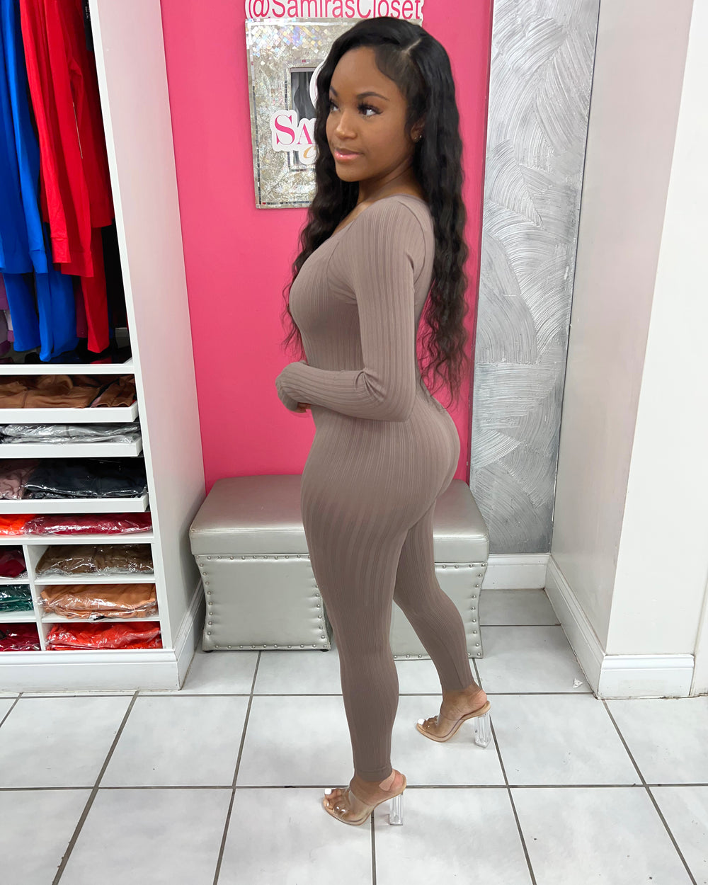Body Glove Jumpsuit-Taupe