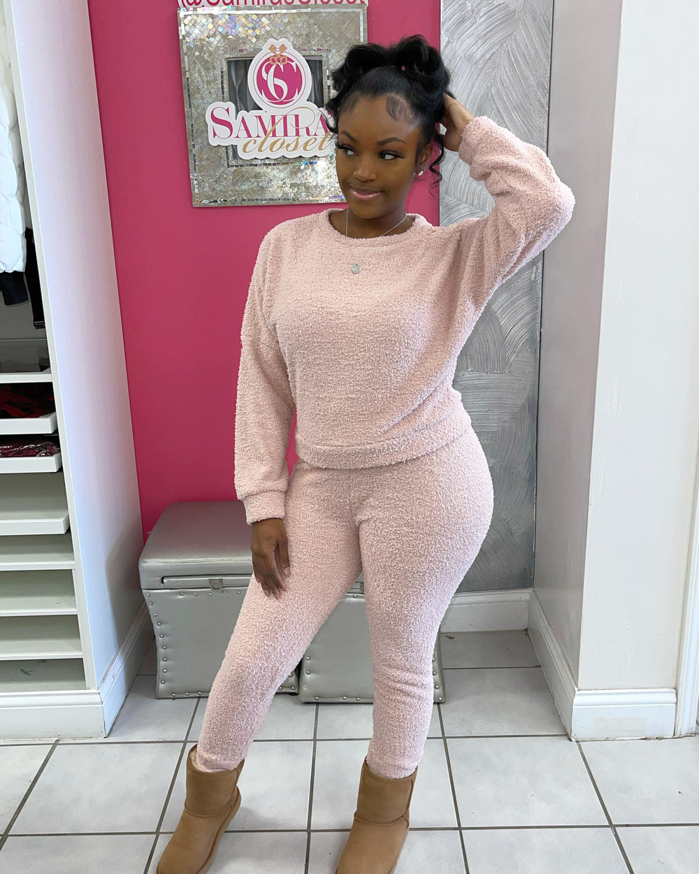 Cozy Pull-Over & Jogger Set-Mauve