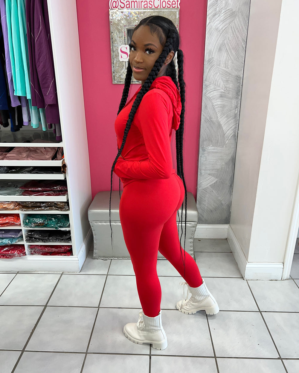 Relax Hoody Set-Red
