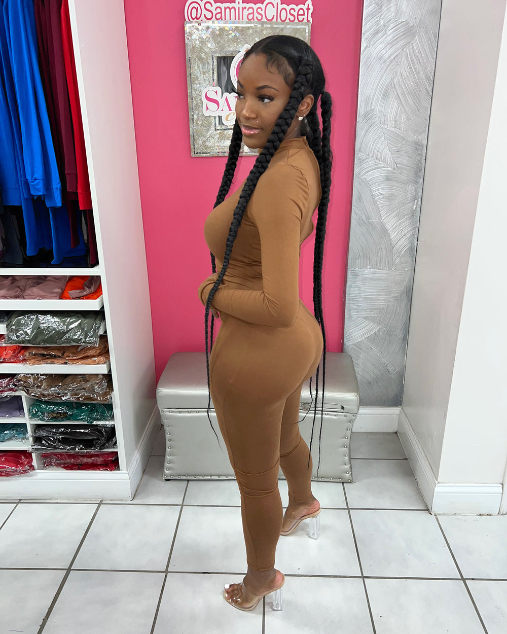 Body Essential Jumpsuit-Mocha