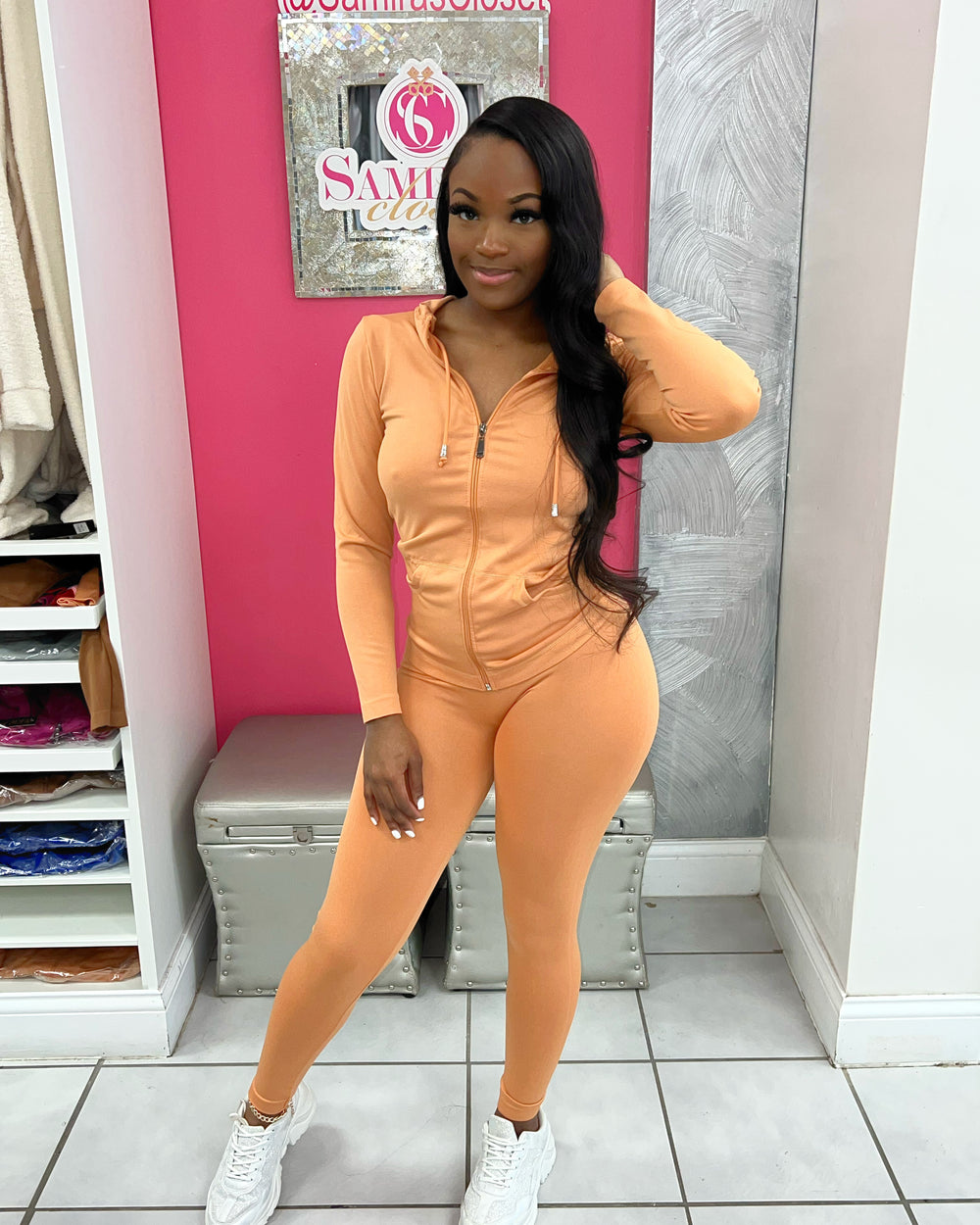 Lounge Set-Peach