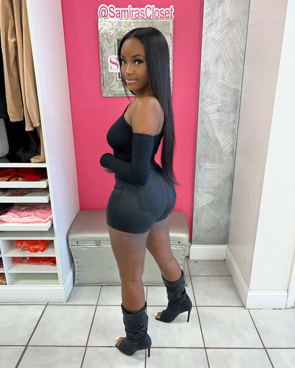 Bad Girl Faux Leather Shorts