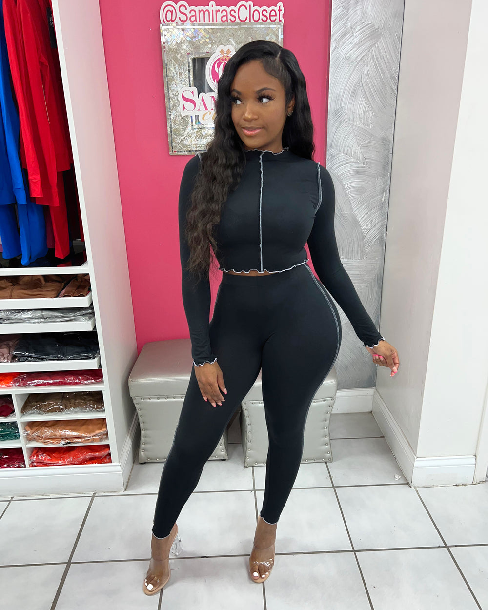 Snatched Legging Set-Black