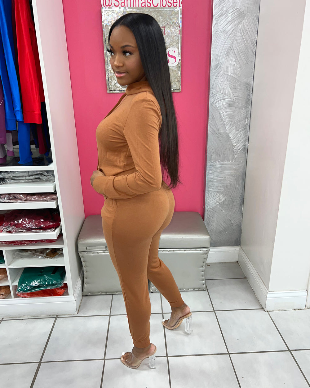 Boho Babe Jogger Set-Cocoa