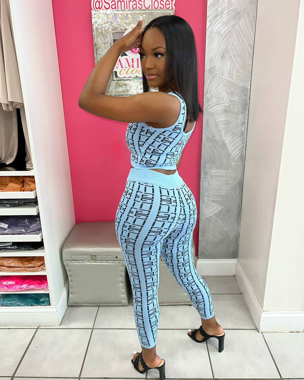 Barbie 2 piece set-Blue