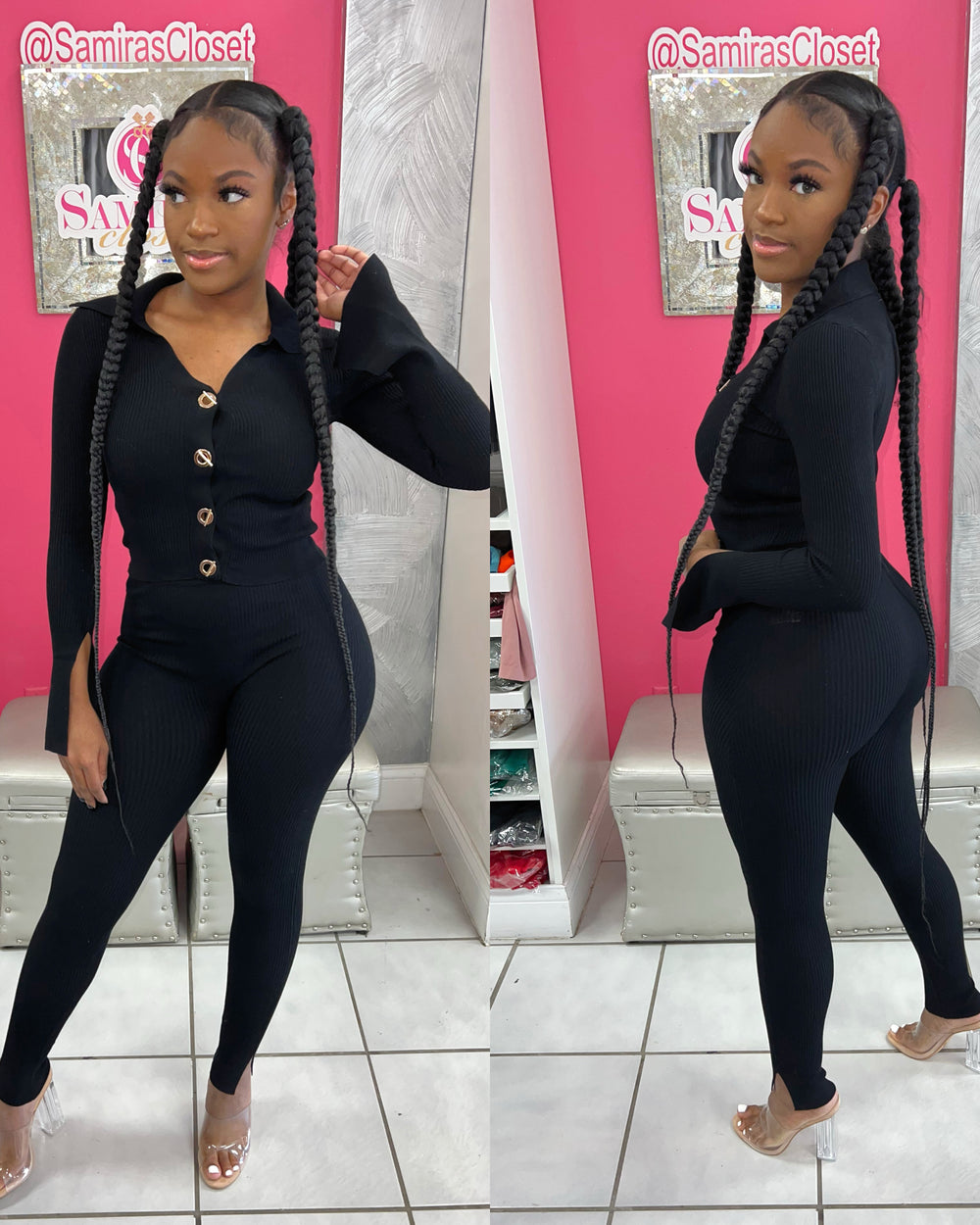 Extra Chic Set- Black
