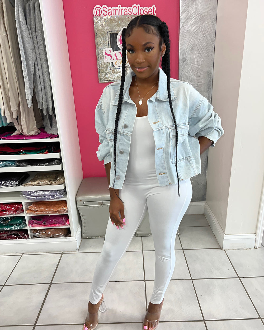 Not So Basic Denim Jacket-Light Blue