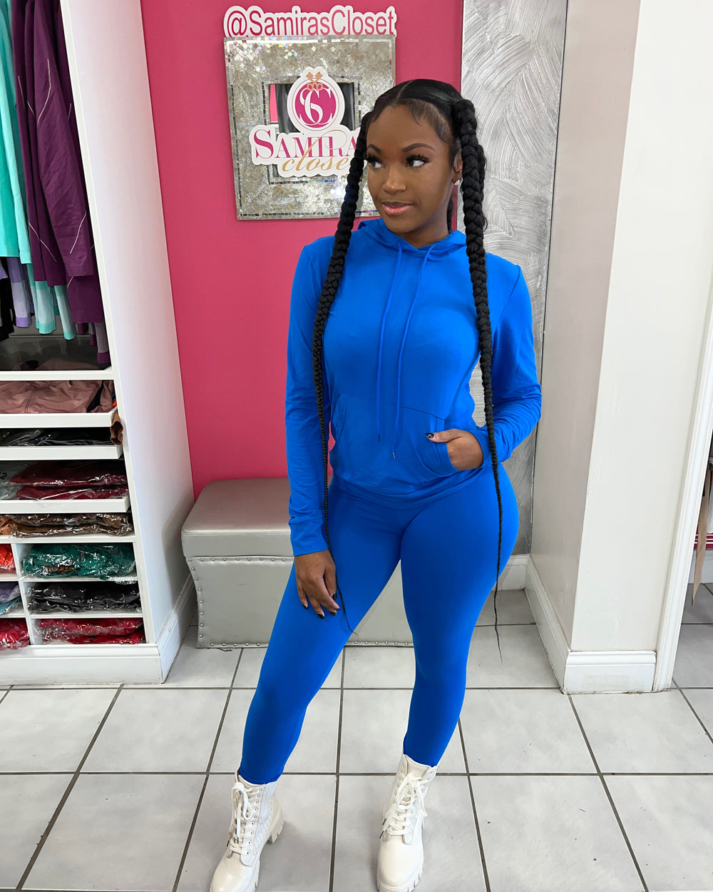 Relax Hoody Set-Royal Blue