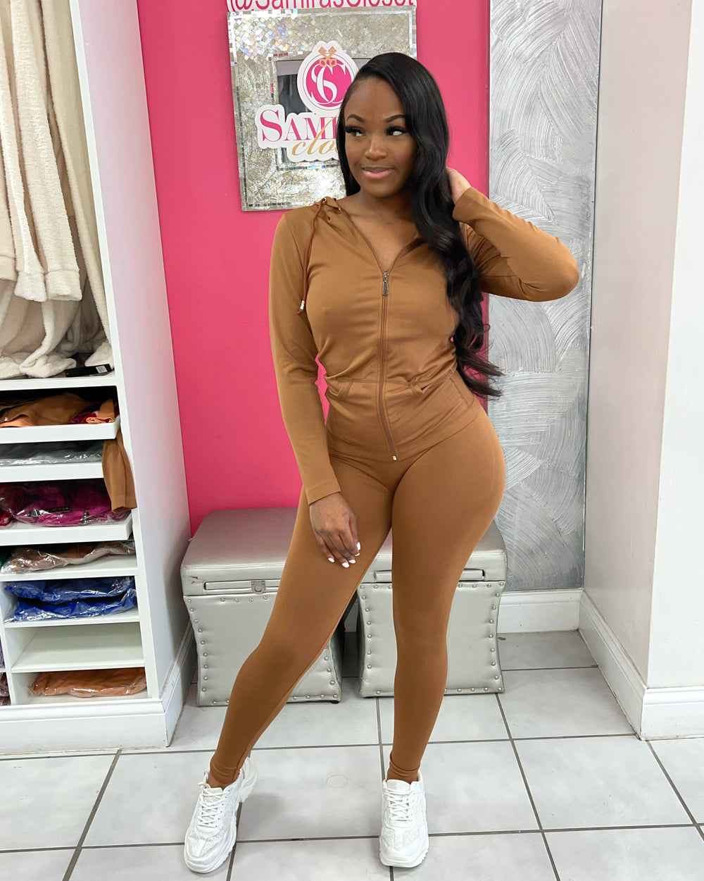 Lounge Set-Cognac