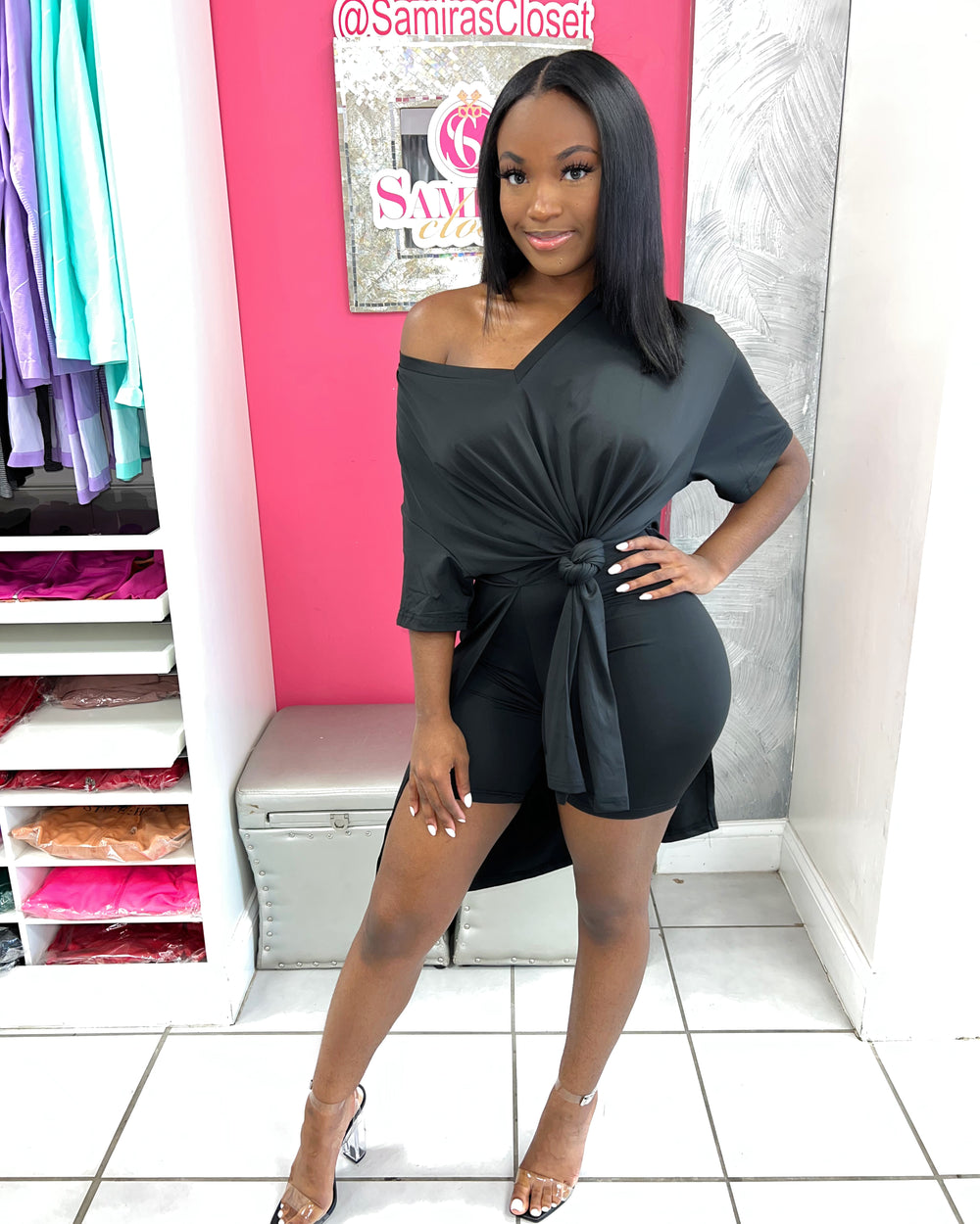 Breeze Side Slit Short Set