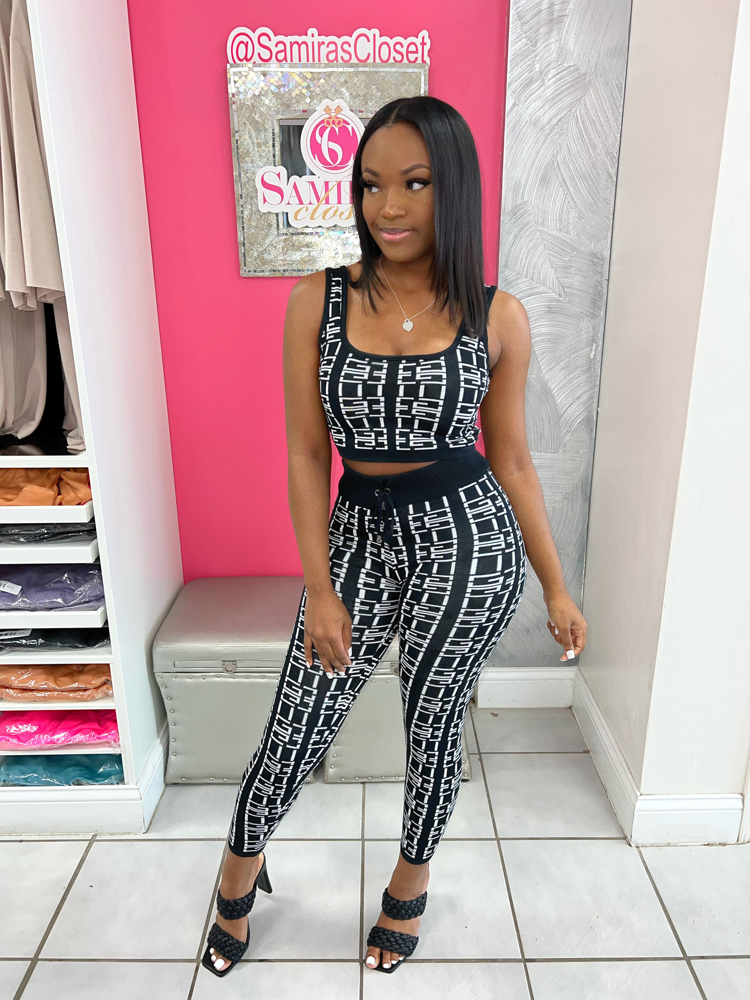 Barbie 2 piece set Black