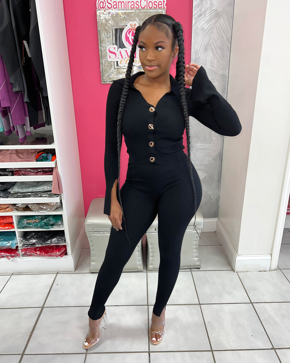 Extra Chic Set- Black