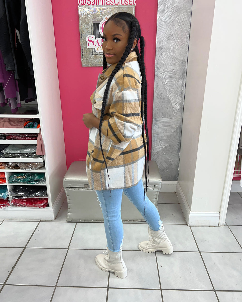 Vibrant Fringed Denim- Light Blue