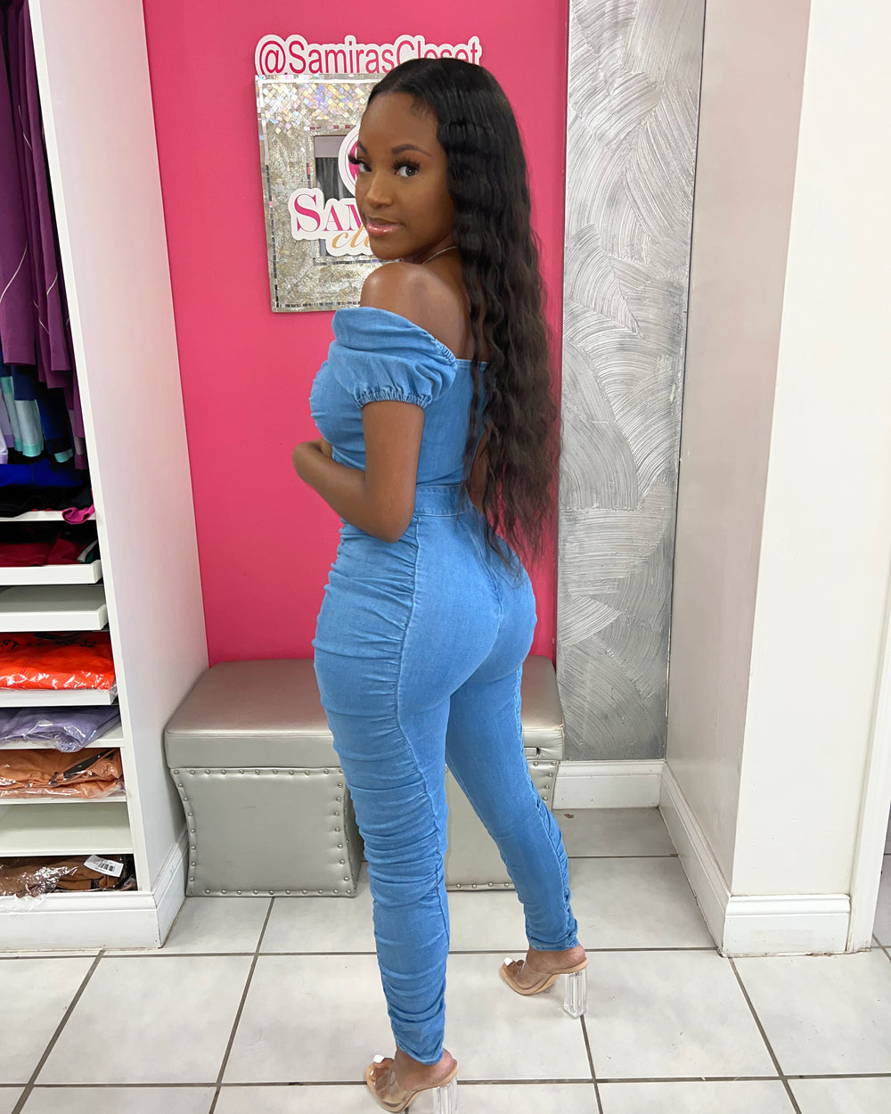 Back At It Denim Jumpsuit