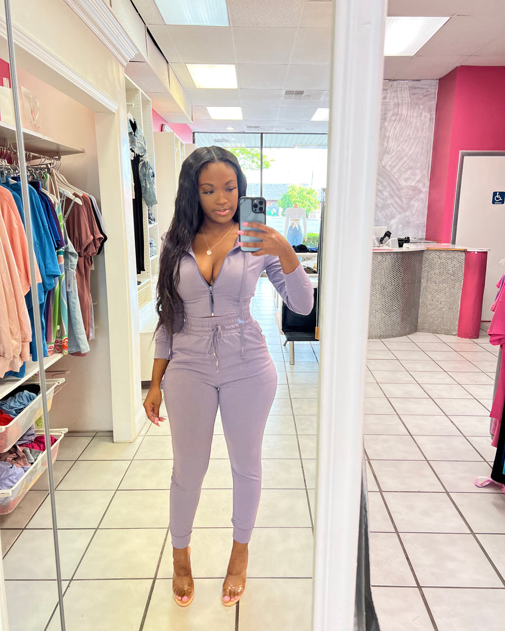 Hoody Jogger Set-Grape
