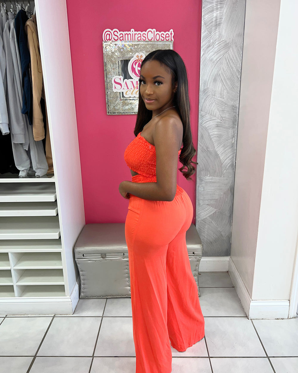 Beach Vibes Tube Set-Coral