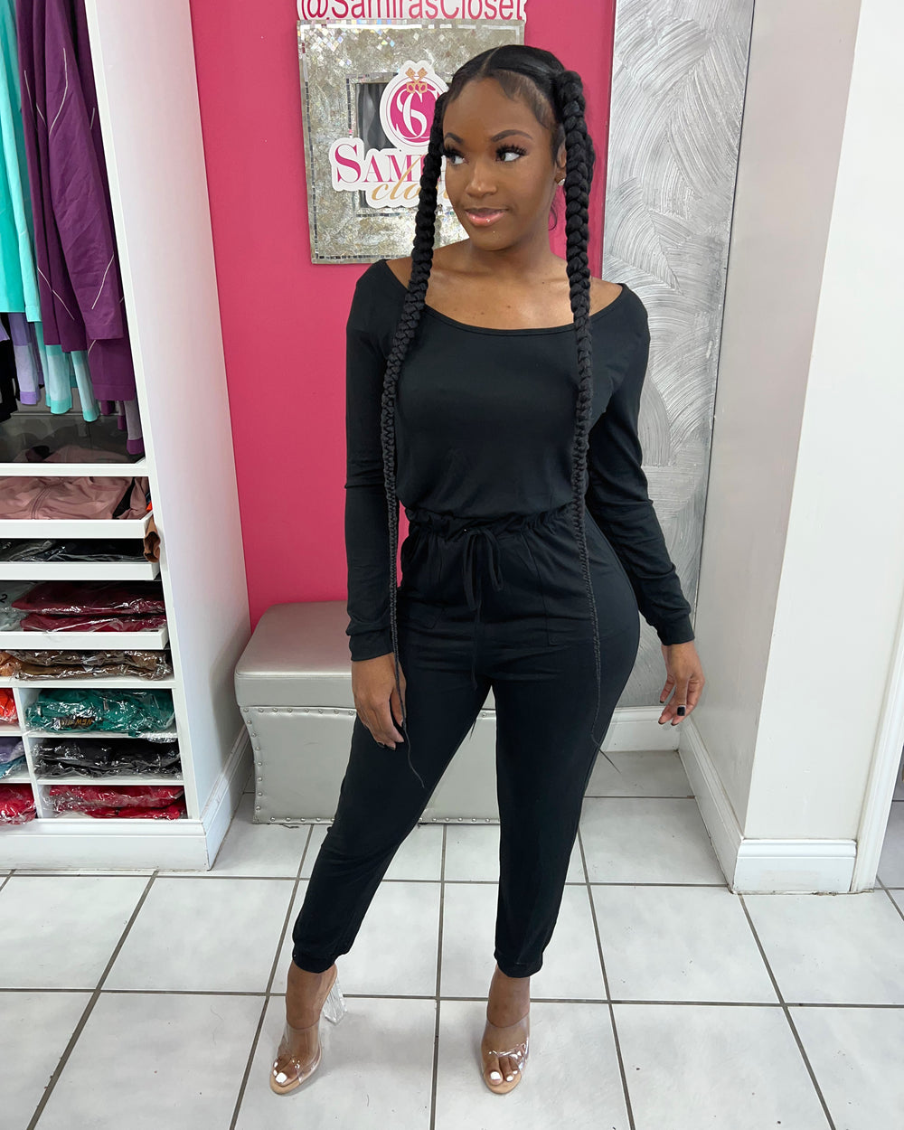 Chillax Jumpsuit- Black