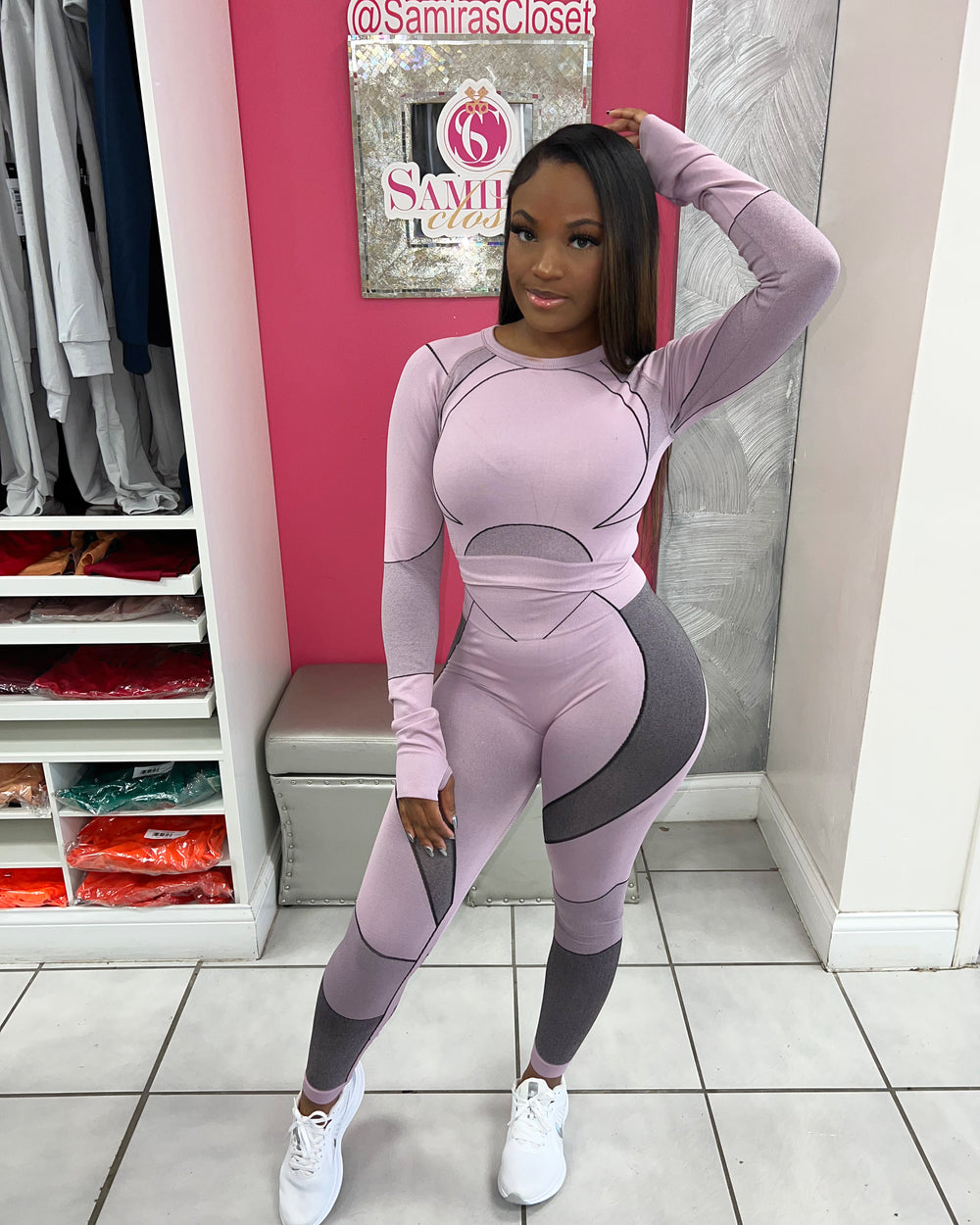 Feeling Sculpted Active Set-Light Mauve
