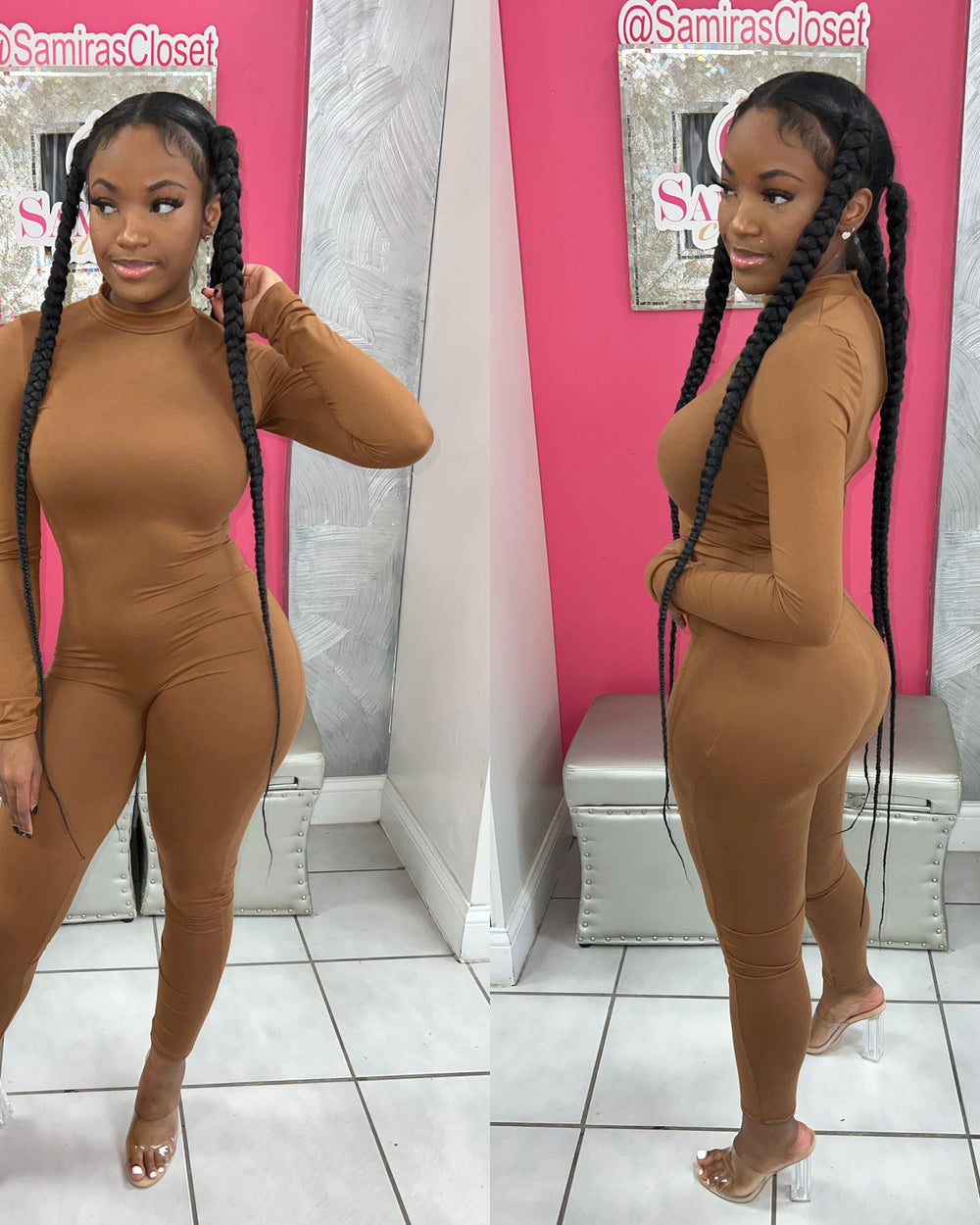Body Essential Jumpsuit-Mocha