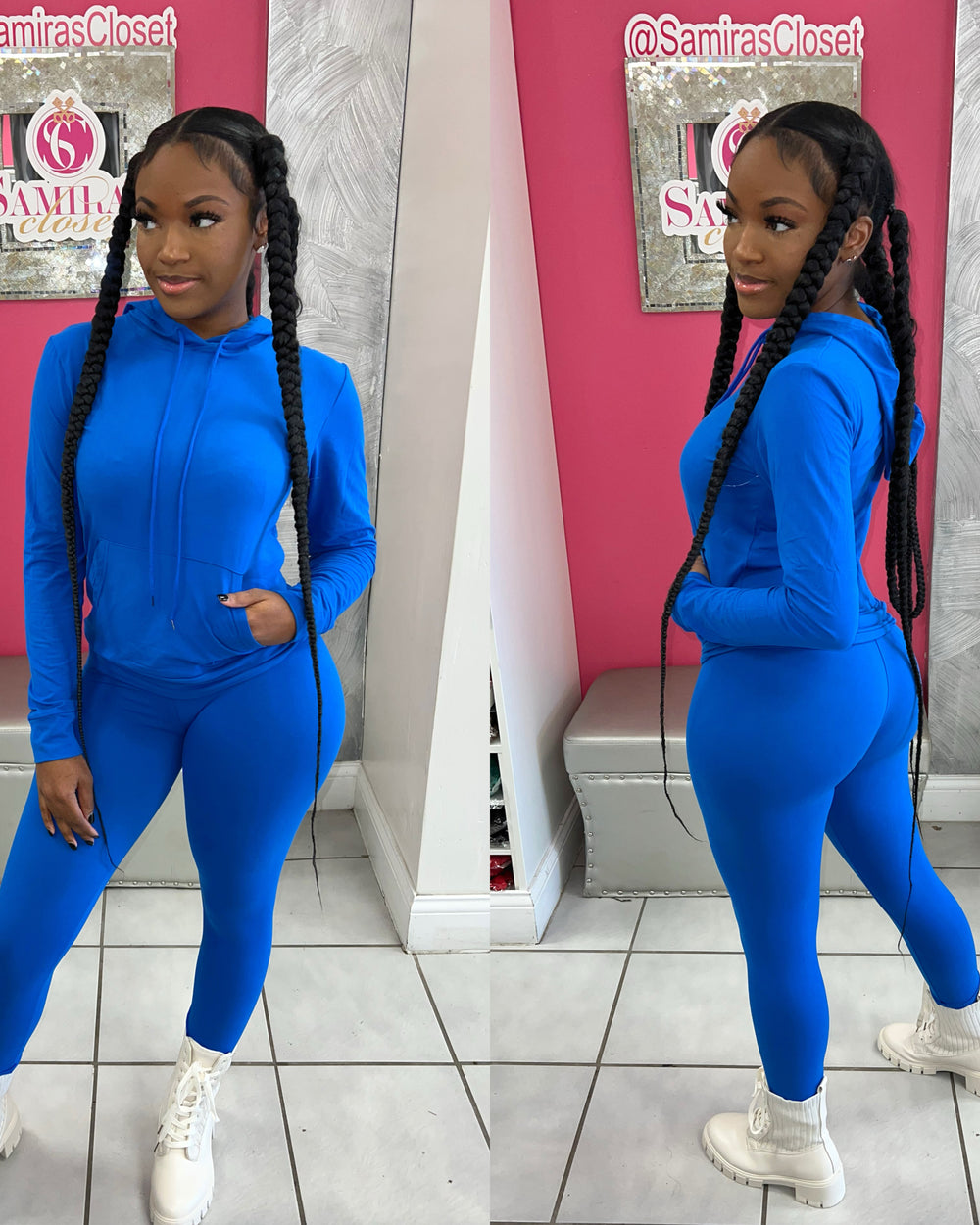 Relax Hoody Set-Royal Blue