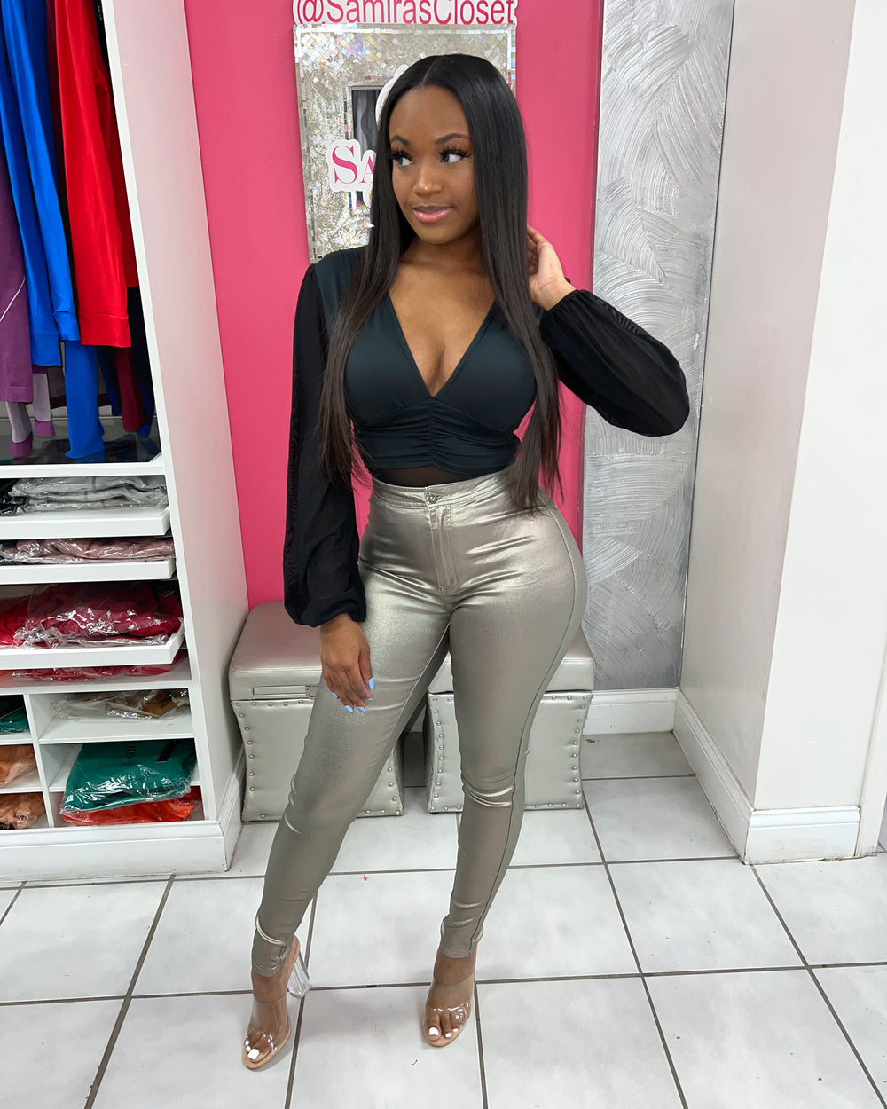 Slay Mesh Bodysuit-Black