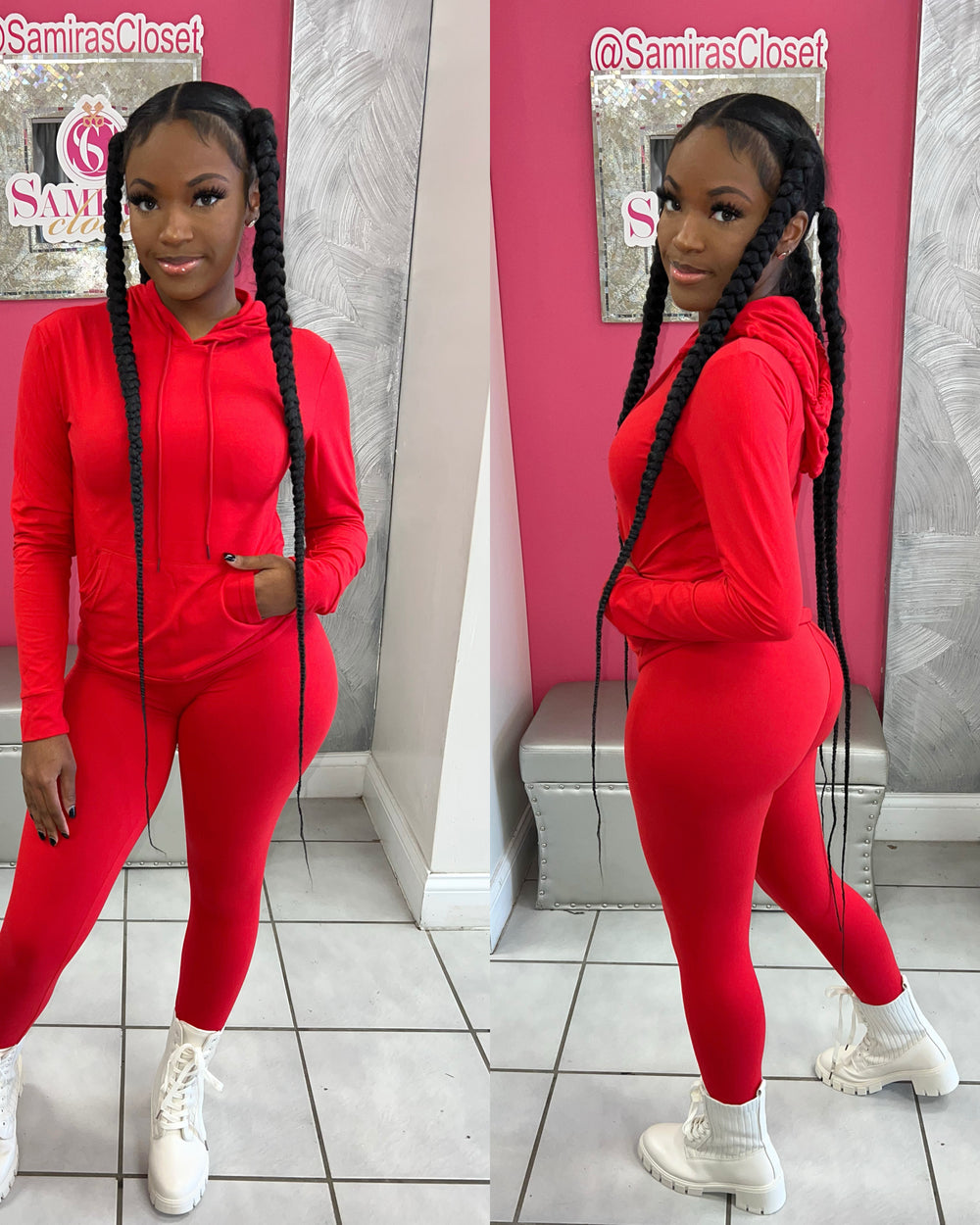 Relax Hoody Set-Red