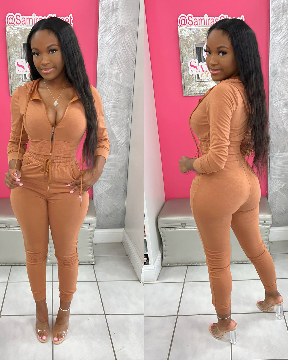 Hoody Jogger Set-Cocoa