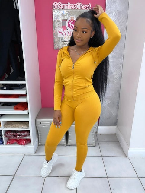 Lounge Set-Mustard