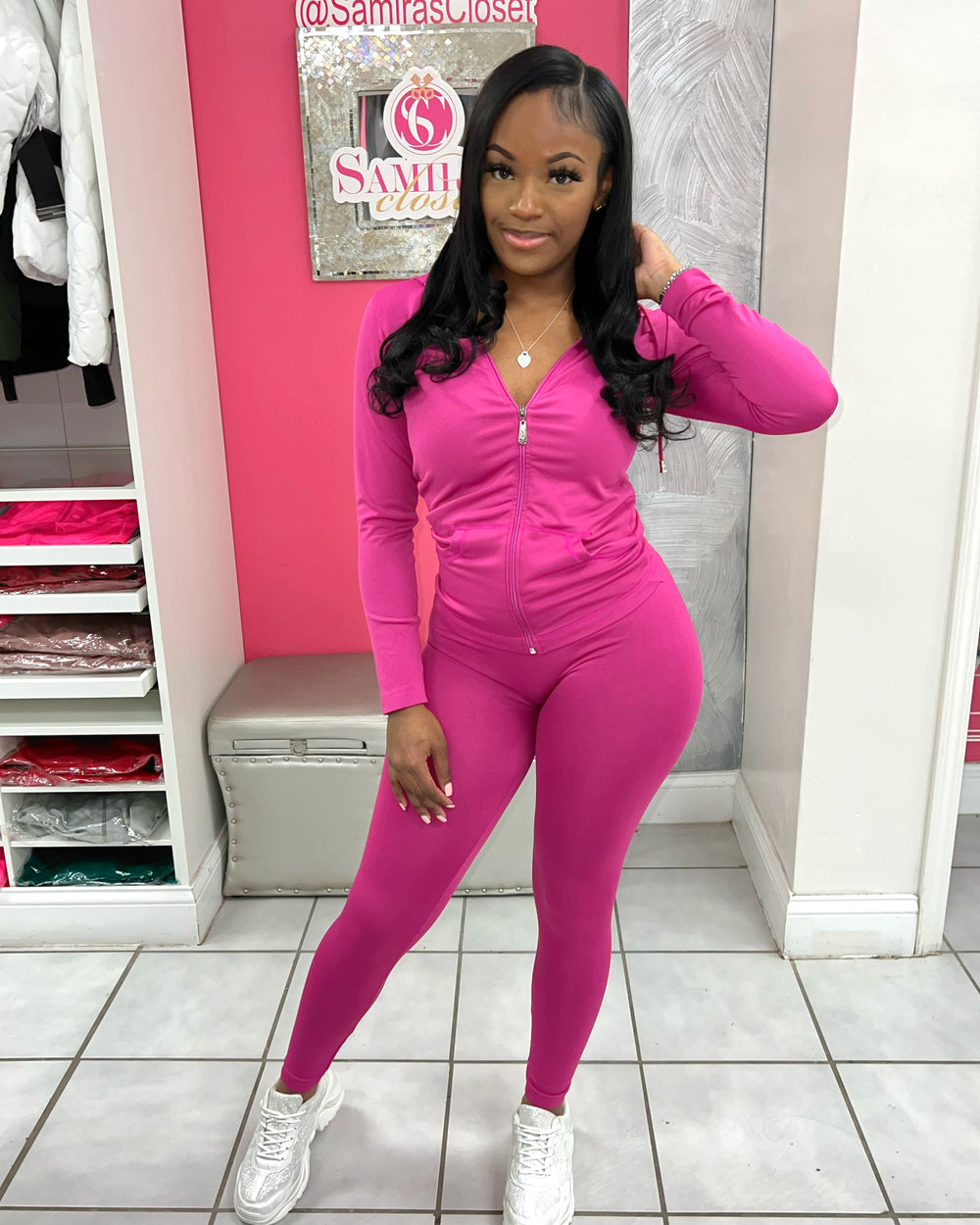 Lounge Set-Magenta