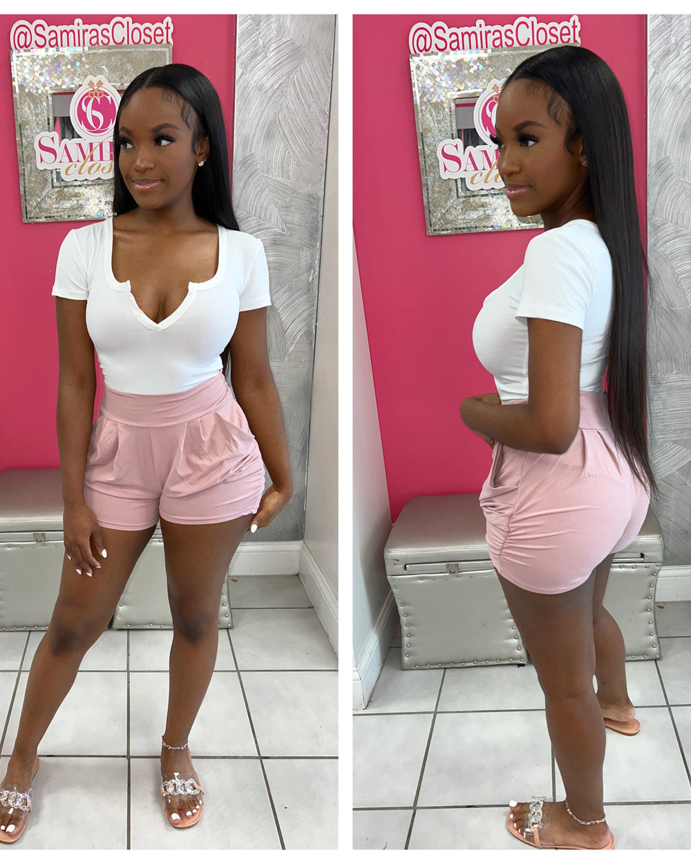 Cool Me Down Shorts-Mauve