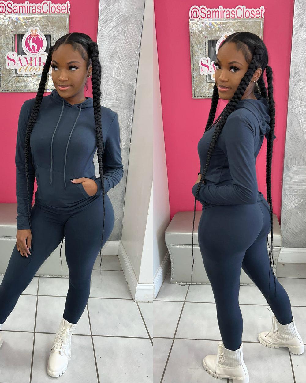 Relax Hoody Set-Charcoal