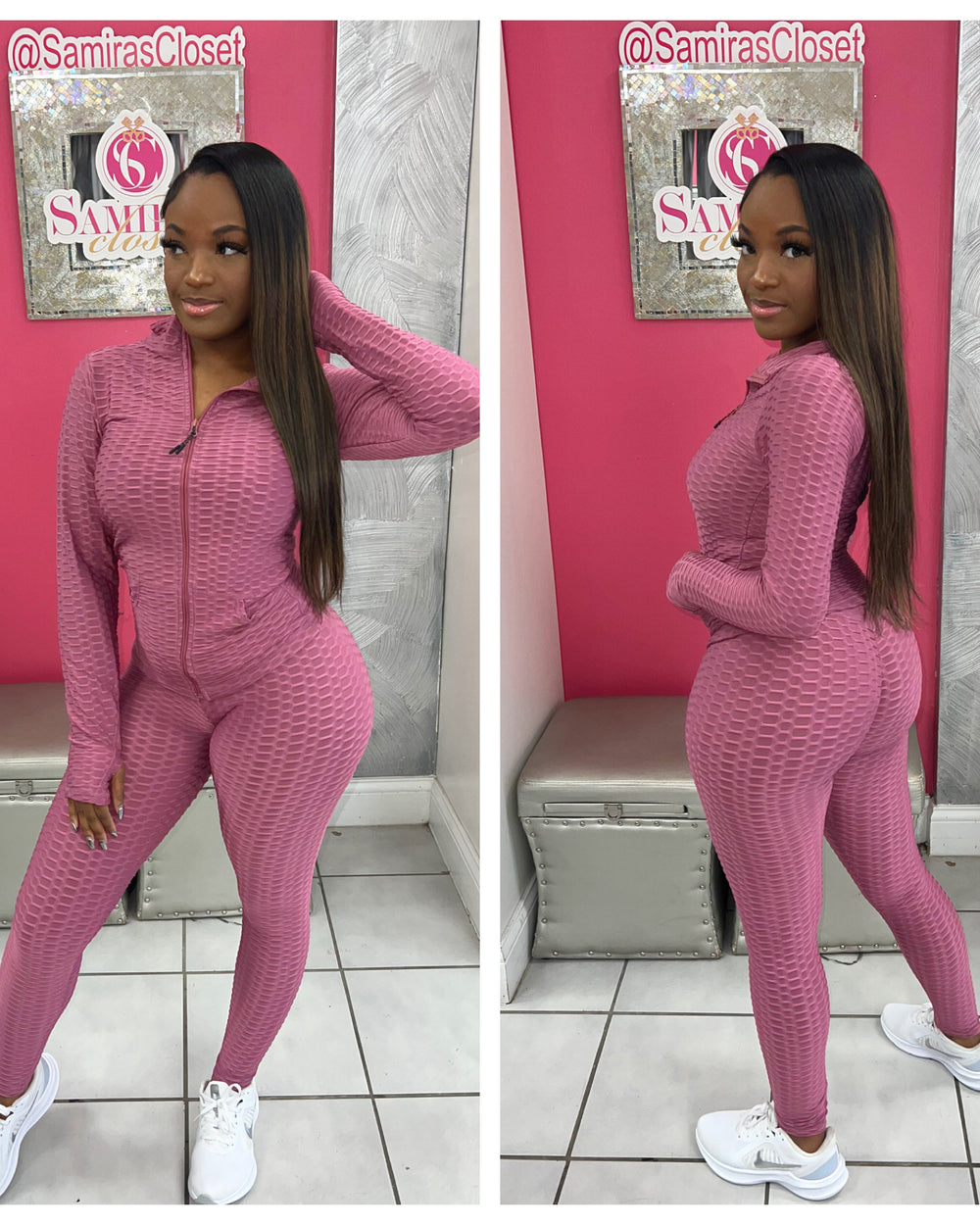 Bombshell Active Set-Rose Pink