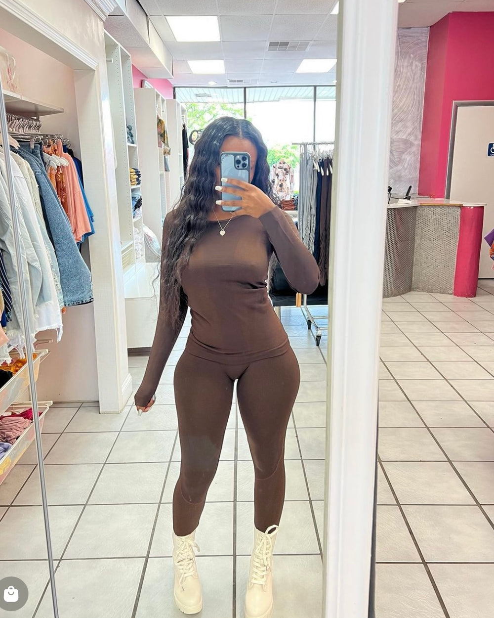Fleece Lined Chill Set-Chocolate