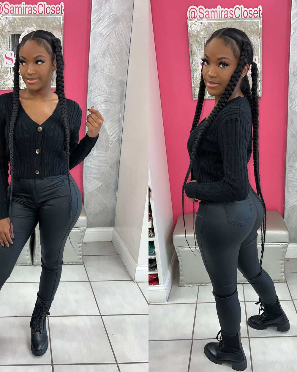 Brooklyn Babe Cardigan-Black