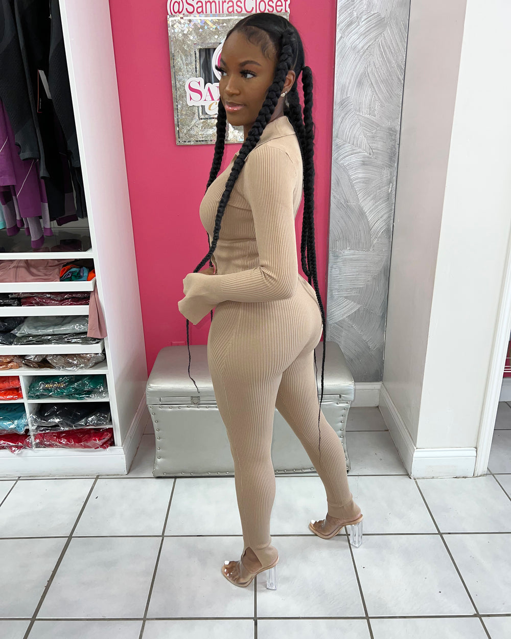 Extra Chic Set- Nude